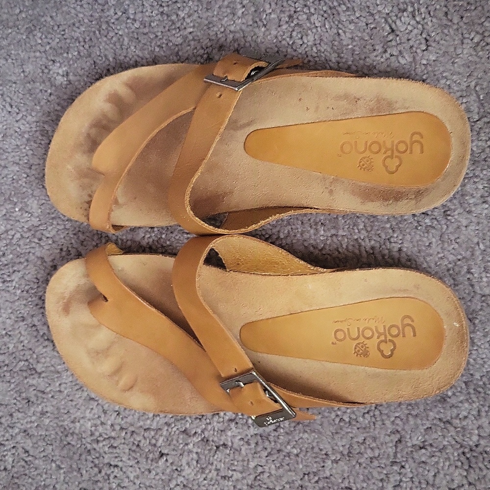 Yokono leather Flat sandals